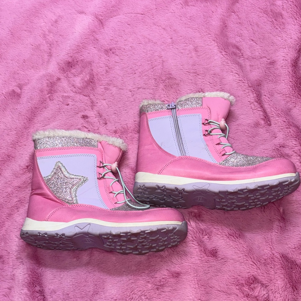 Wonder Nation Pink and Lavender Star Boots